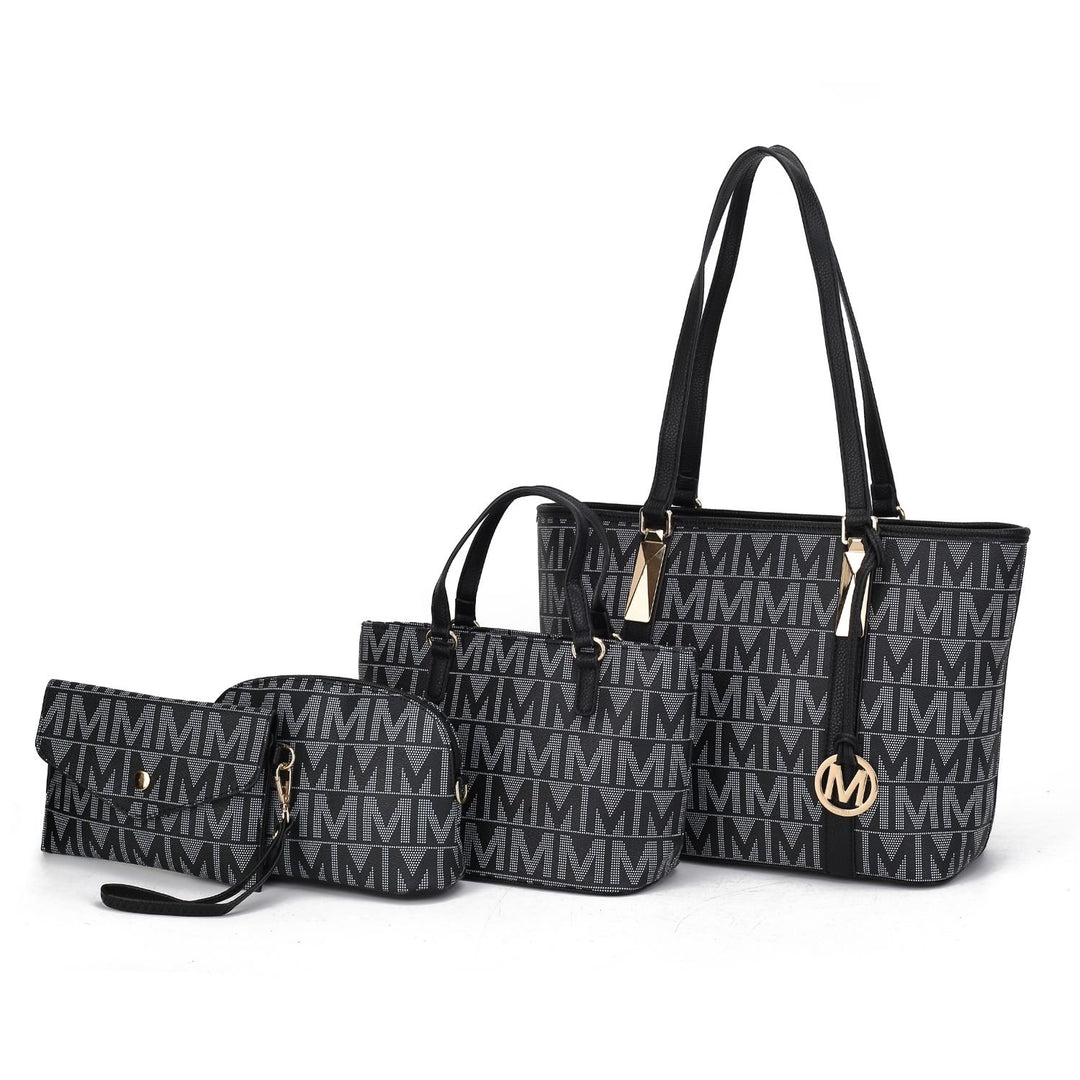 MKF Collection Marimar M Signature Tote 4 PCS Set Handbag by Mia K. Image 2