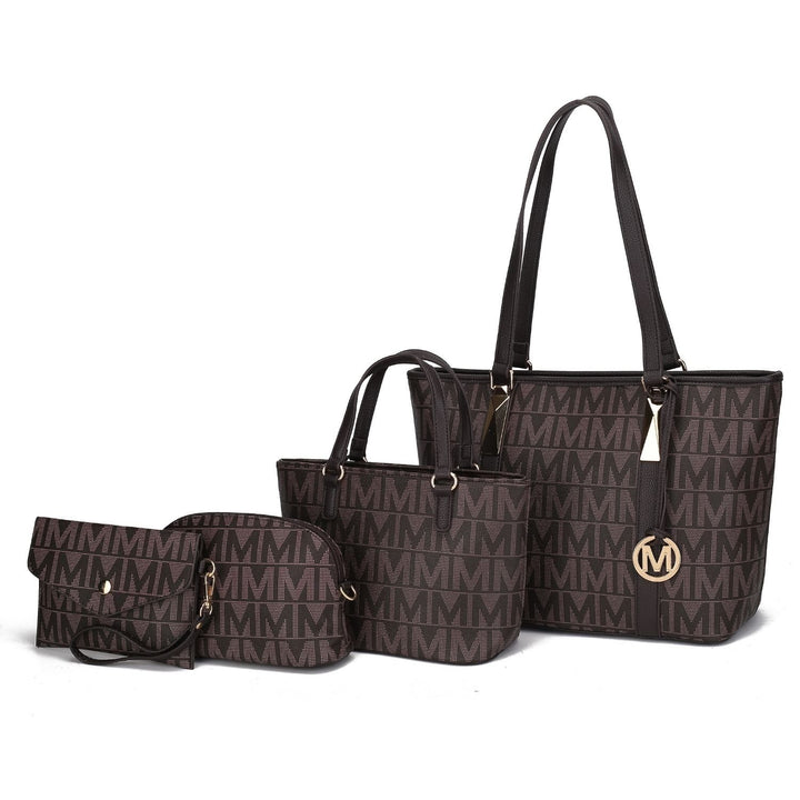 MKF Collection Marimar M Signature Tote 4 PCS Set Handbag by Mia K. Image 4