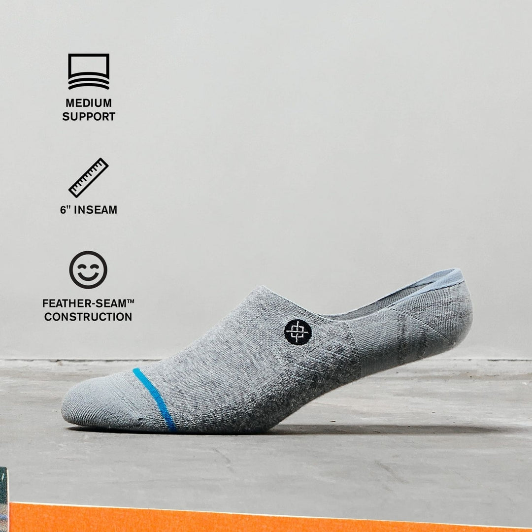 Stance Icon No Show Socks (LargeBlack) L BLACK Image 1