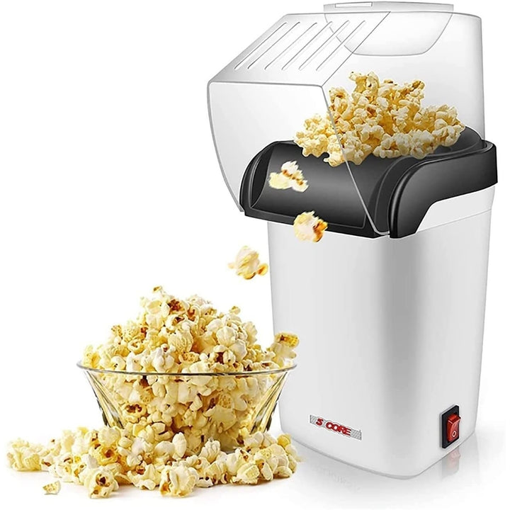 Popcorn Machine Hot Air Electric Popper Kernel Corn Maker Bpa Free No Oil Image 1