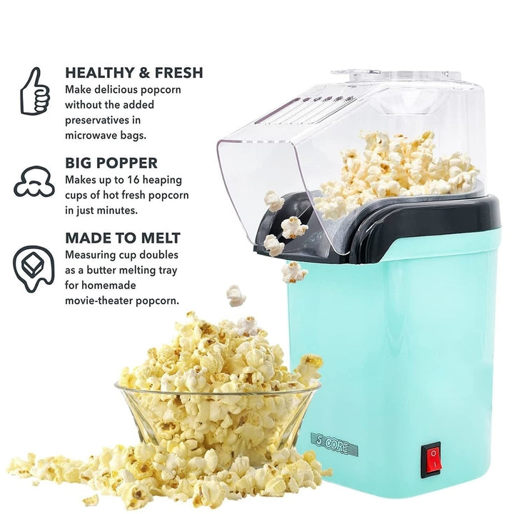 Popcorn Machine Hot Air Electric Popper Kernel Corn Maker Bpa Free No Oil Image 6