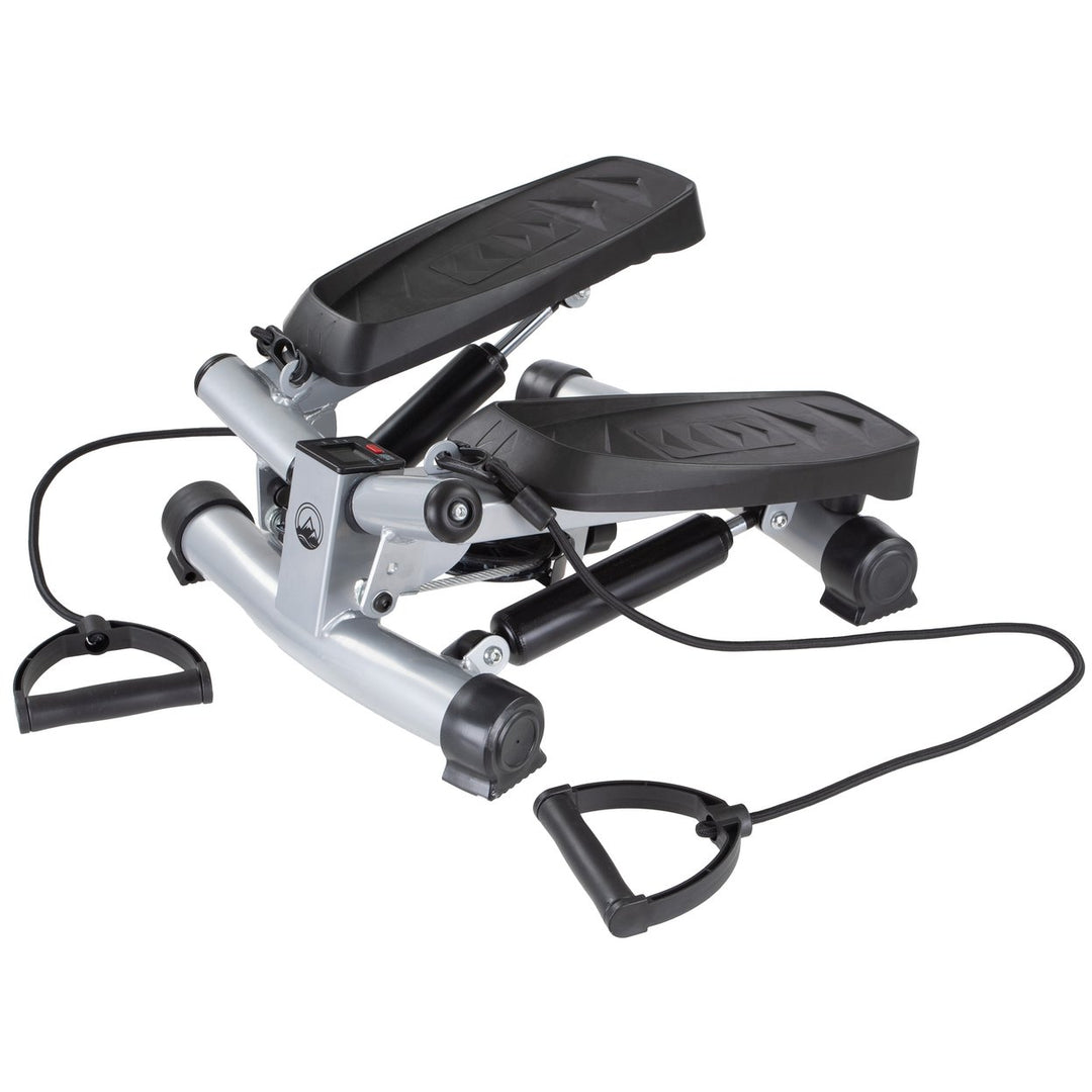 Wakeman Portable Stair Stepper Exercise Machine with LCD Monitor and Bands Image 1