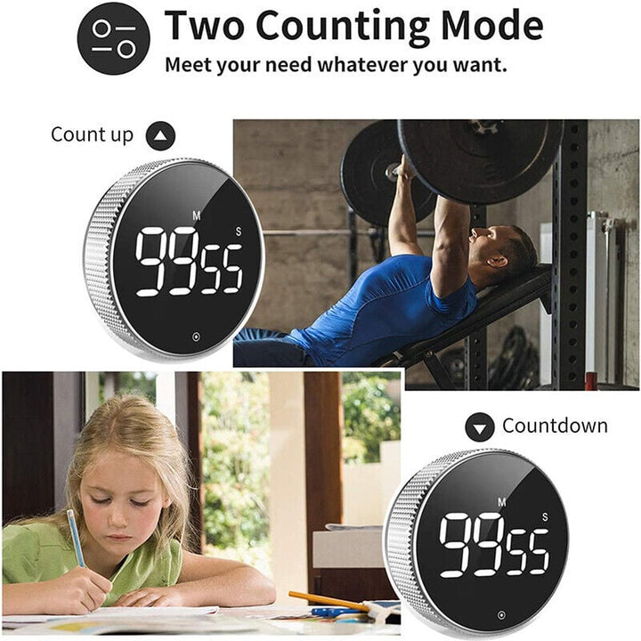 Digital Magnetic Timer with Large Display, Countdown Count-up Clock, for Any Purpose Image 3