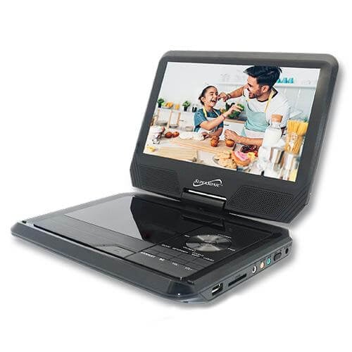 9" Portable DVD Player With Digital TV USB/SD Inputs and Swivel Display Image 1