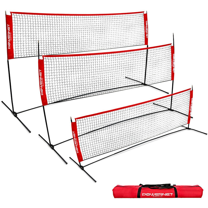 PowerNet Portable 10x3 Ft Net for Tennis Badminton Volleyball Pickellball (1050) Image 1