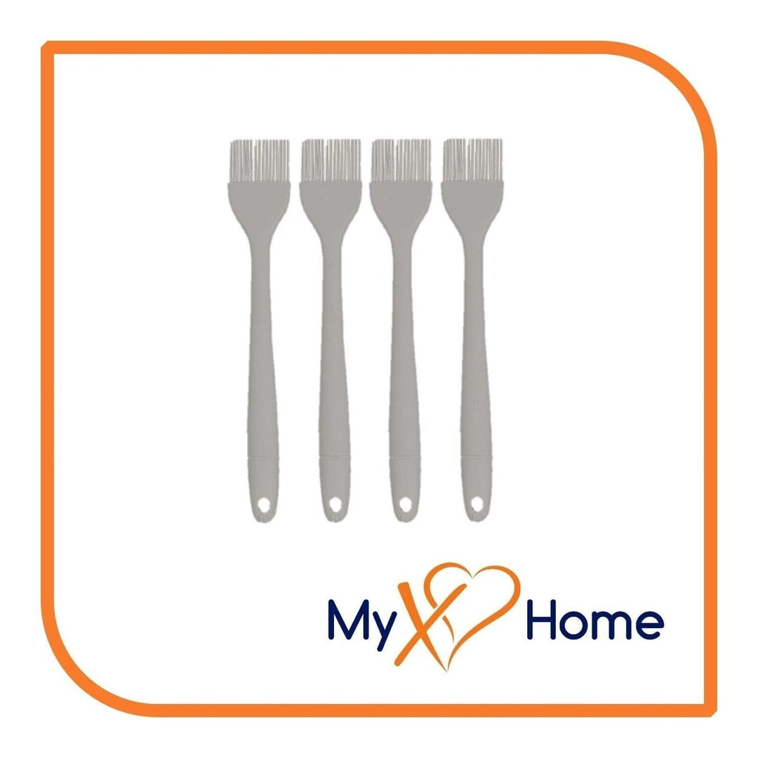 8" Gray Silicone Basting Brush by MyXOHome (1 2 4 or 6 Brushes) Image 4