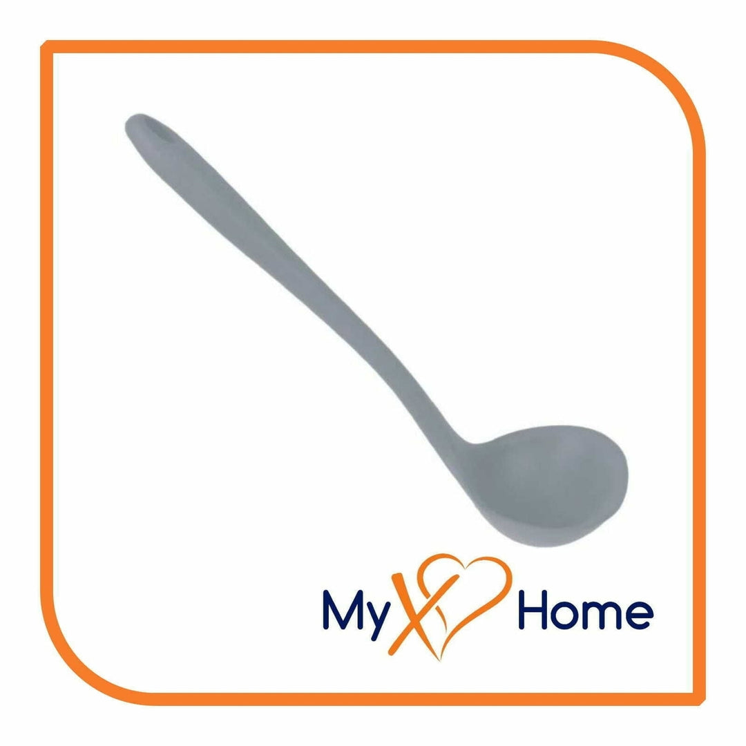 8" Gray Silicone Ladle by MyXOHome (1 2 4 or 6 Ladles) Image 2