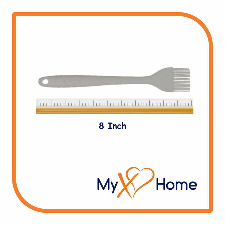 8" Gray Silicone Basting Brush by MyXOHome (1 2 4 or 6 Brushes) Image 9