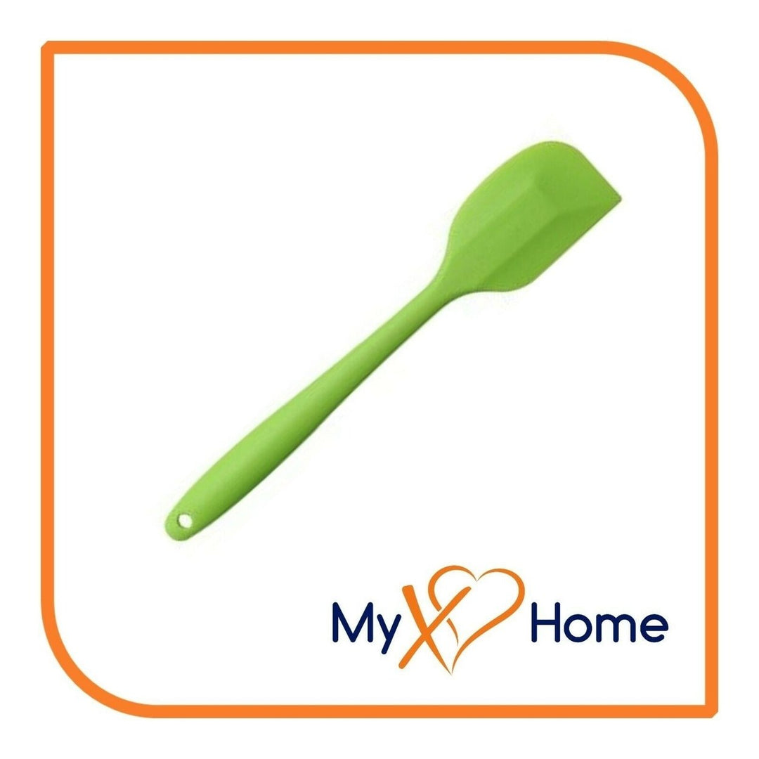 8" Green Silicone Spatula by MyXOHome (1 2 4 or 6 Spatulas) Image 2