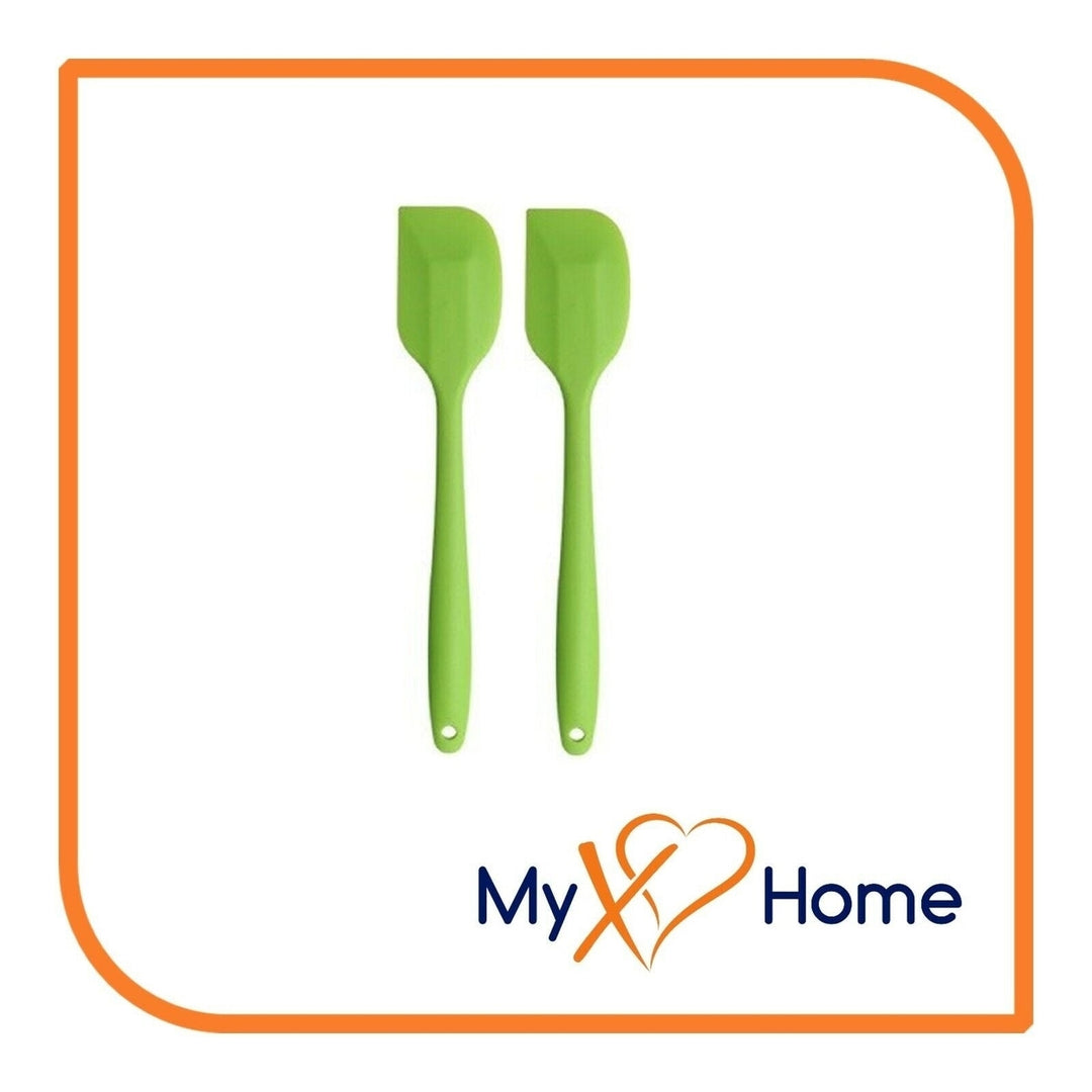 8" Green Silicone Spatula by MyXOHome (1 2 4 or 6 Spatulas) Image 3