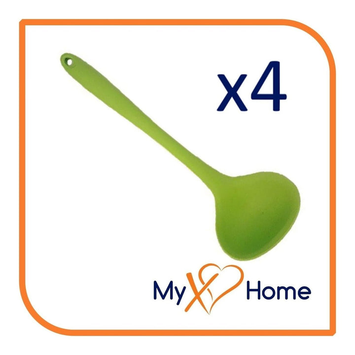 8" Green Silicone Ladle by MyXOHome (1 2 4 or 6 Ladles) Image 4