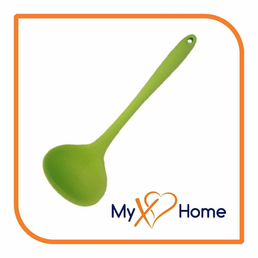 8" Green Silicone Ladle by MyXOHome (1 2 4 or 6 Ladles) Image 6