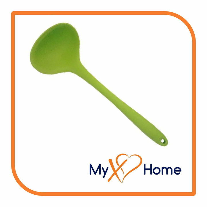 8" Green Silicone Ladle by MyXOHome (1 2 4 or 6 Ladles) Image 7