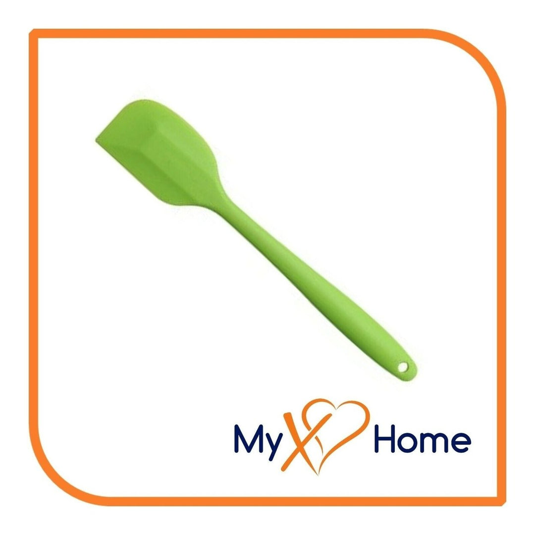 8" Green Silicone Spatula by MyXOHome (1 2 4 or 6 Spatulas) Image 7