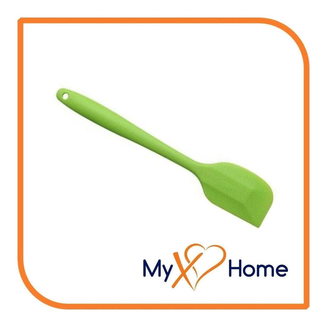 8" Green Silicone Spatula by MyXOHome (1 2 4 or 6 Spatulas) Image 8