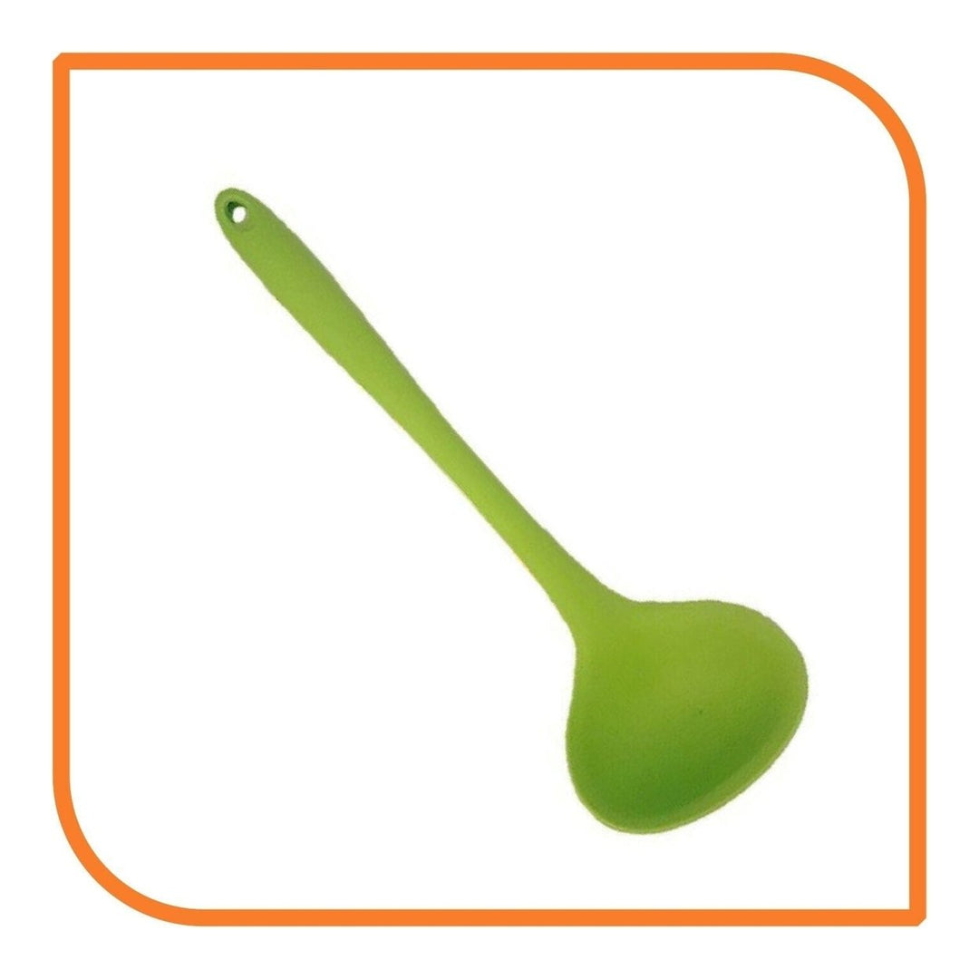 8" Green Silicone Ladle by MyXOHome (1 2 4 or 6 Ladles) Image 9