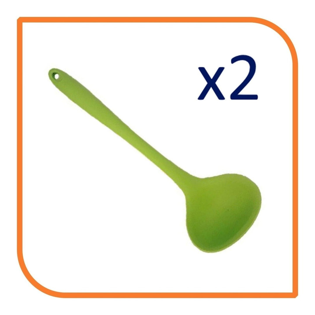 8" Green Silicone Ladle by MyXOHome (1 2 4 or 6 Ladles) Image 11