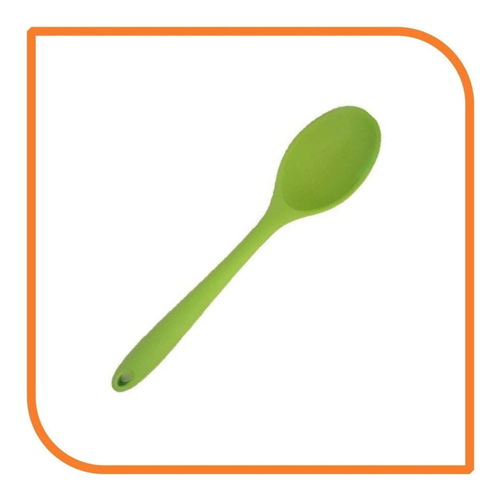 8" Green Silicone Spoon by MyXOHome (1 2 4 or 6 Spoons) Image 10