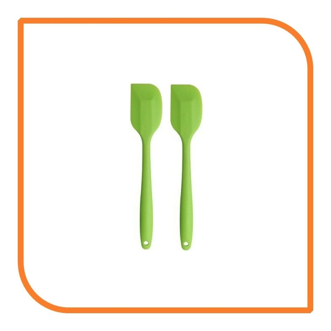 8" Green Silicone Spatula by MyXOHome (1 2 4 or 6 Spatulas) Image 12