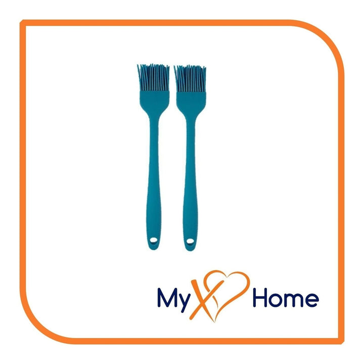 8" Light Blue Silicone Basting Brush by MyXOHome (1 2 4 or 6 Brushes) Image 3