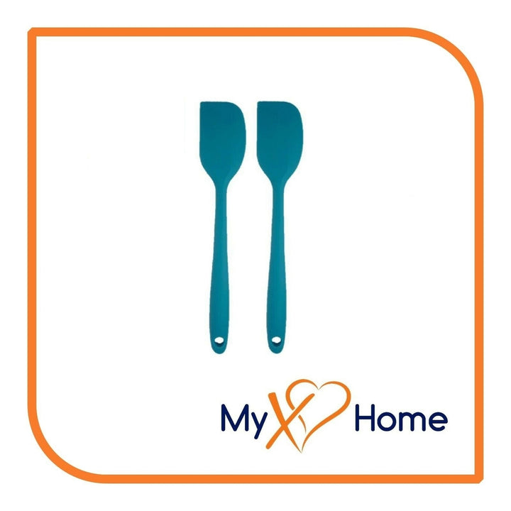 8" Light Blue Silicone Spatula by MyXOHome (1 2 4 or 6 Spatulas) Image 3