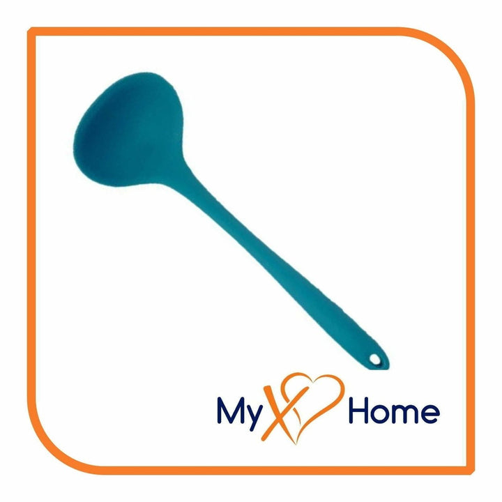 8" Light Blue Silicone Ladle by MyXOHome (1 2 4 or 6 Ladles) Image 7