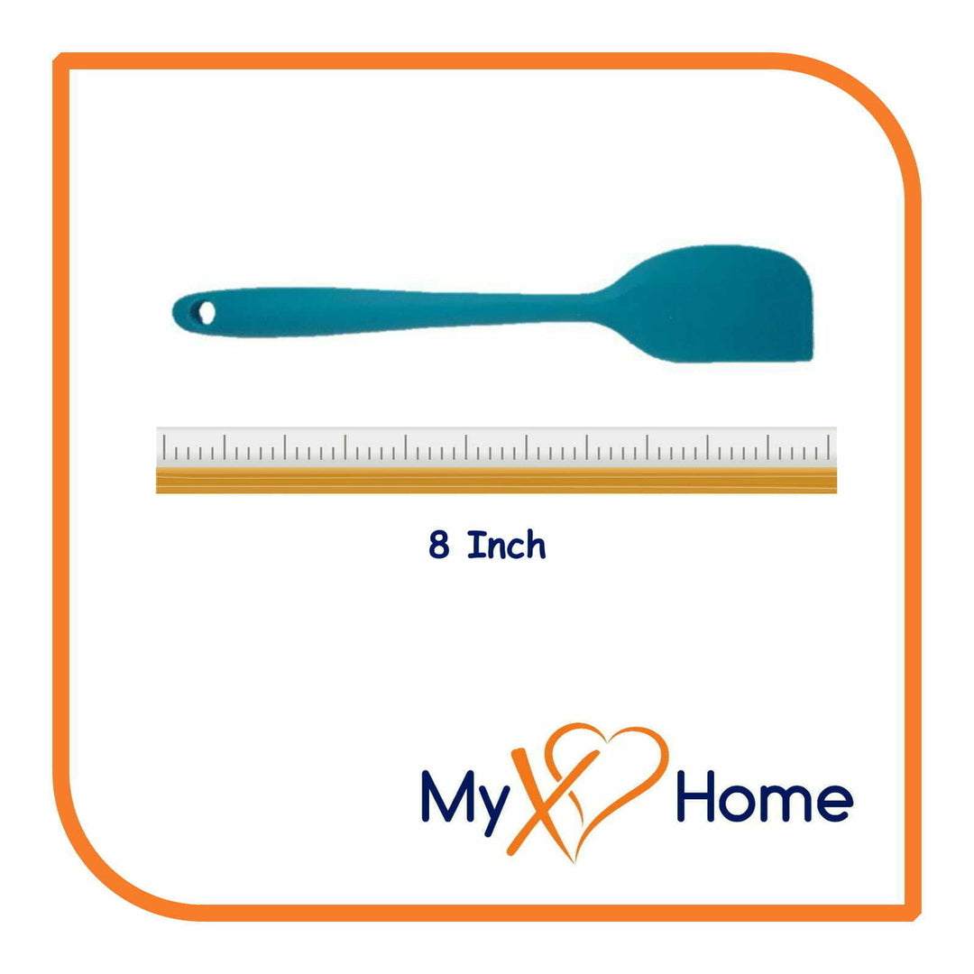 8" Light Blue Silicone Spatula by MyXOHome (1 2 4 or 6 Spatulas) Image 9