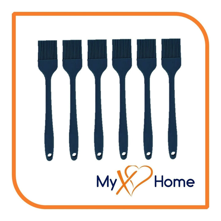 8" Navy Blue Silicone Basting Brush by MyXOHome (1 2 4 or 6 Brushes) Image 1