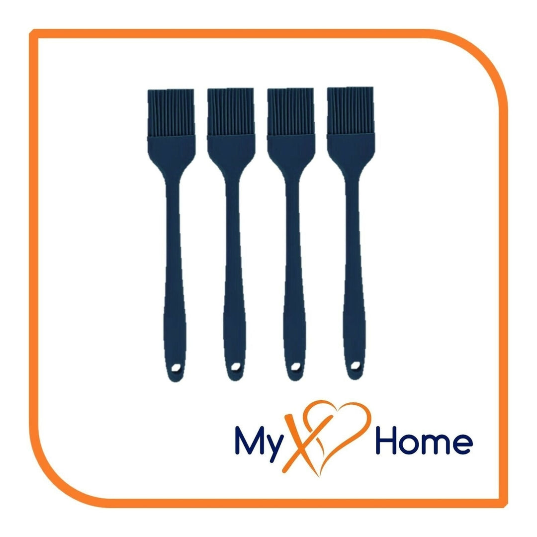 8" Navy Blue Silicone Basting Brush by MyXOHome (1 2 4 or 6 Brushes) Image 4