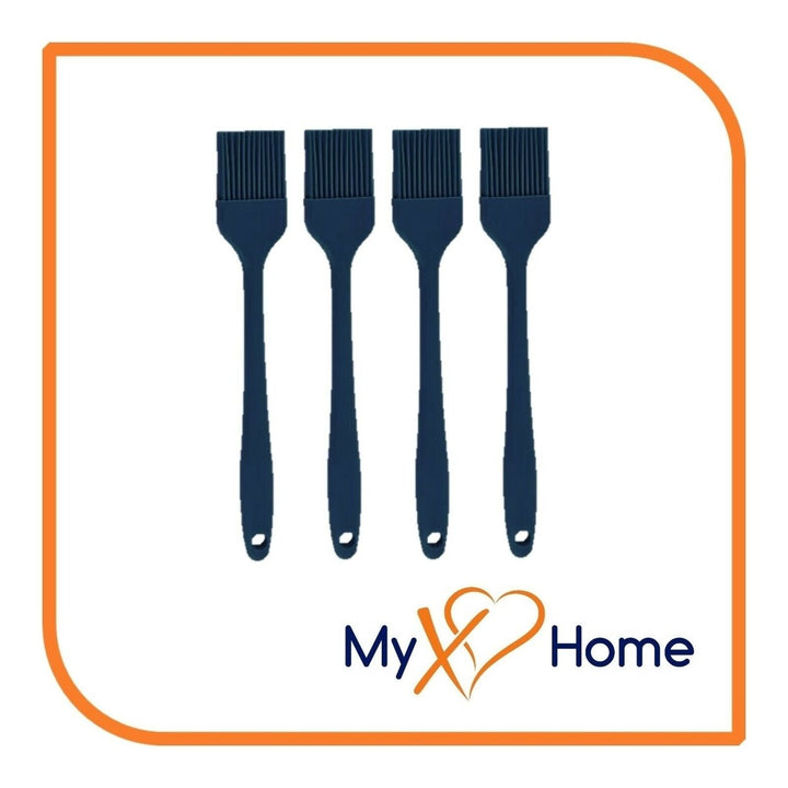 8" Navy Blue Silicone Basting Brush by MyXOHome (1 2 4 or 6 Brushes) Image 1