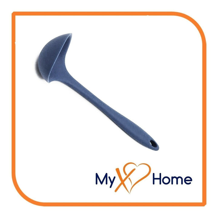 8" Navy Blue Silicone Ladle by MyXOHome (1 2 4 or 6 Ladles) Image 7