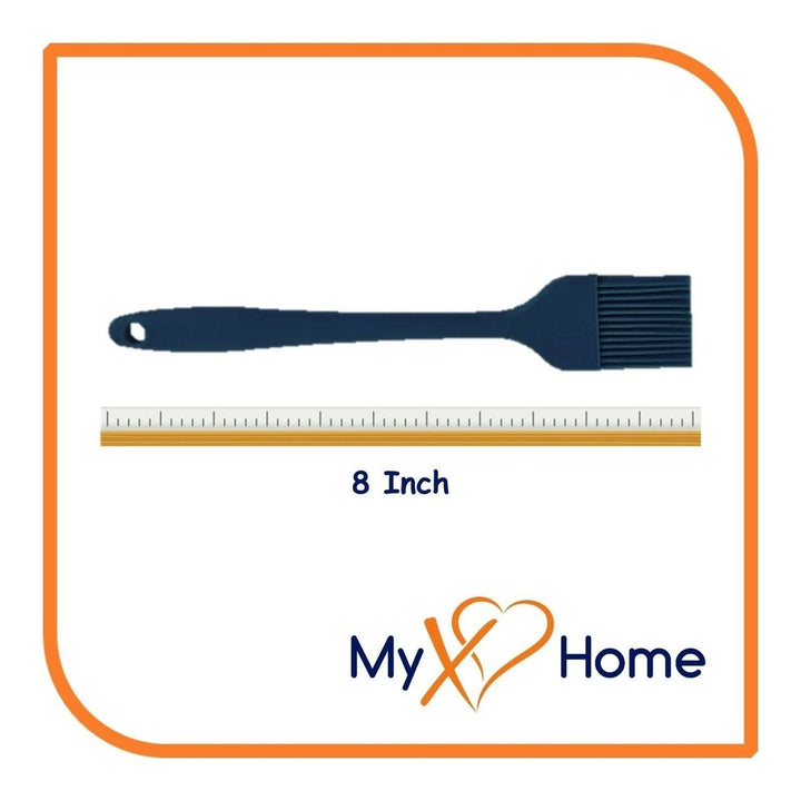 8" Navy Blue Silicone Basting Brush by MyXOHome (1 2 4 or 6 Brushes) Image 9