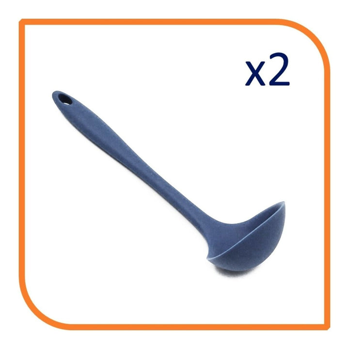 8" Navy Blue Silicone Ladle by MyXOHome (1 2 4 or 6 Ladles) Image 11