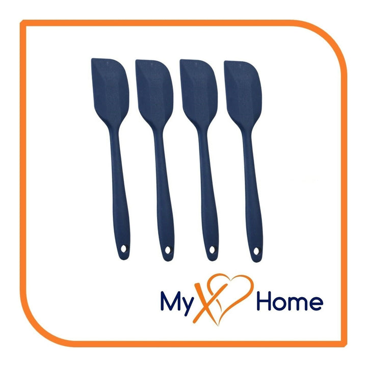 8" Navy Blue Silicone Spatula by MyXOHome (1 2 4 or 6 Spatulas) Image 4