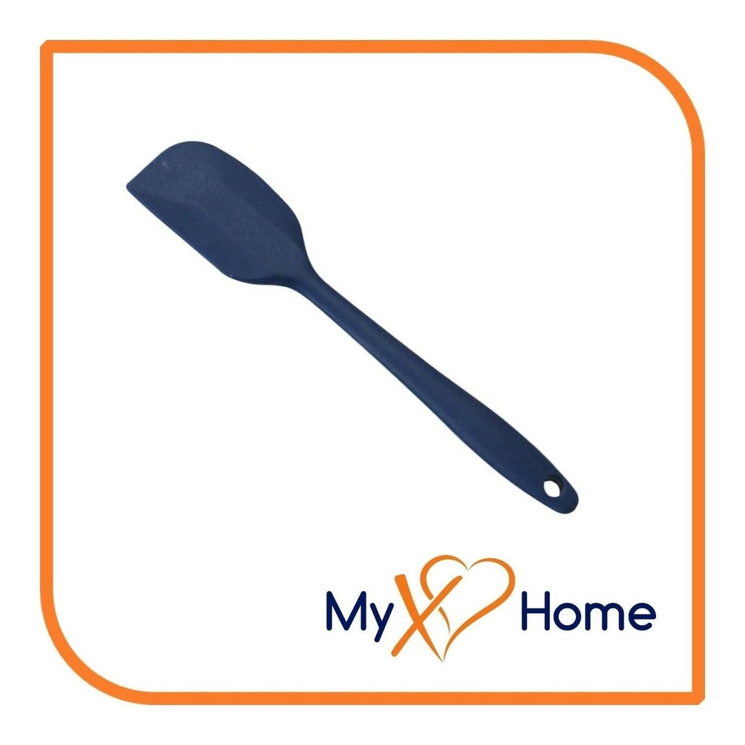 8" Navy Blue Silicone Spatula by MyXOHome (1 2 4 or 6 Spatulas) Image 7