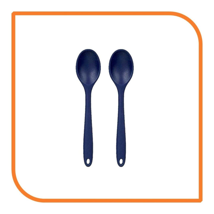 8" Navy Blue Silicone Spoon by MyXOHome (1 2 4 or 6 Spoons) Image 12