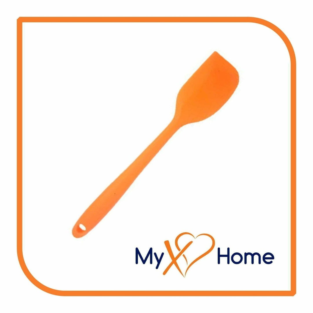 8" Orange Silicone Spatula by MyXOHome (1 2 4 or 6 Spatulas) Image 2