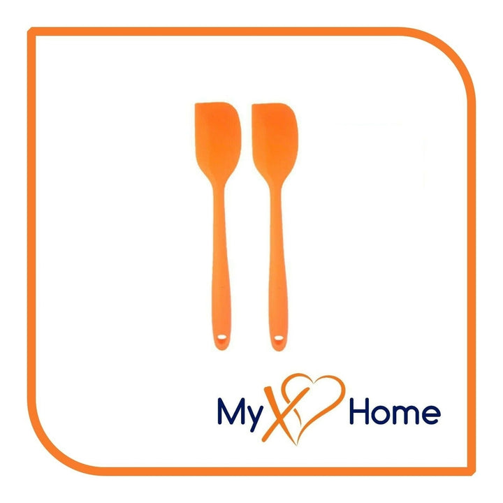 8" Orange Silicone Spatula by MyXOHome (1 2 4 or 6 Spatulas) Image 3