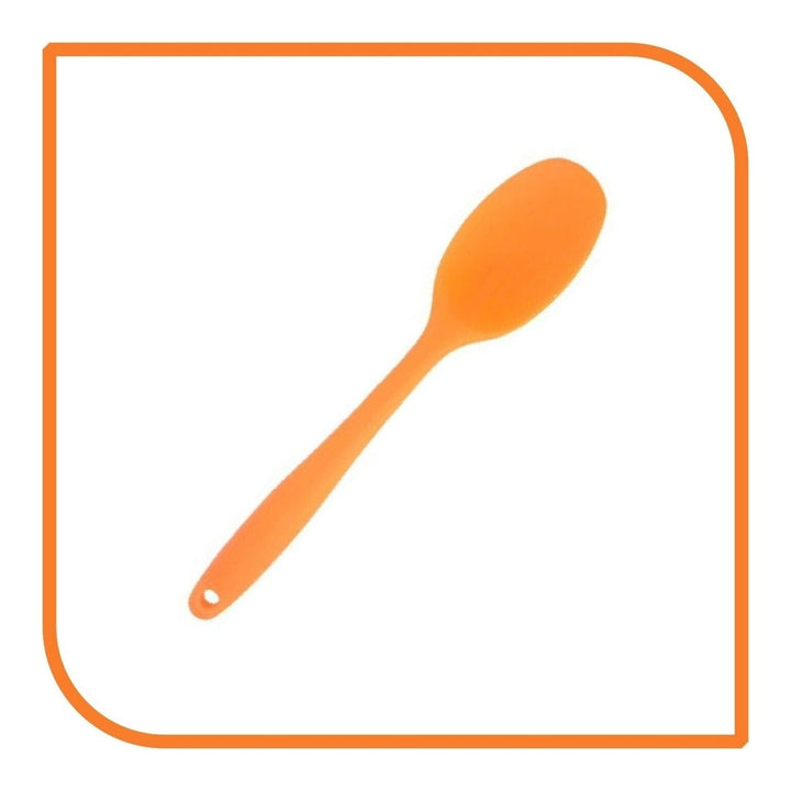 8" Orange Silicone Spoon by MyXOHome (1 2 4 or 6 Spoons) Image 10