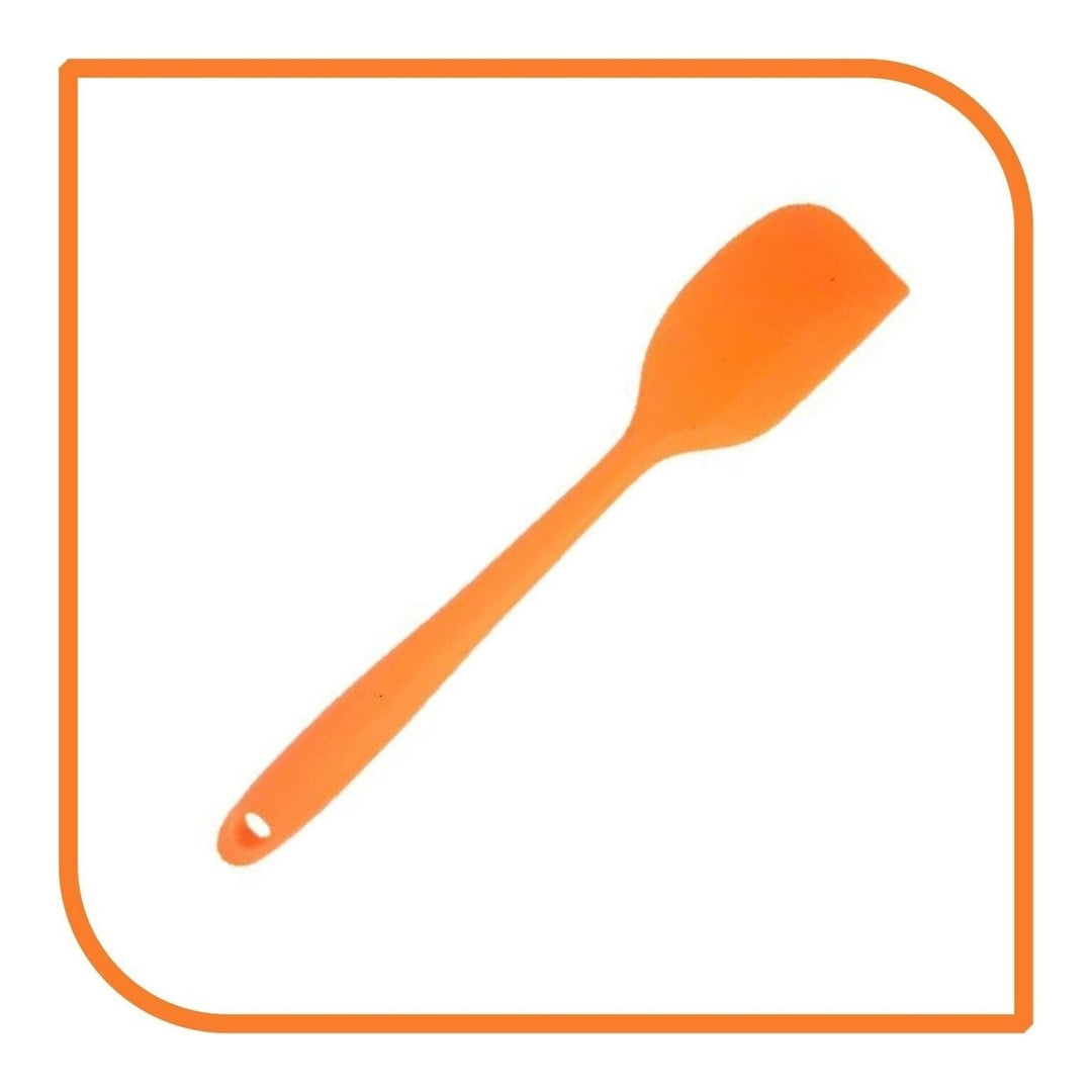 8" Orange Silicone Spatula by MyXOHome (1 2 4 or 6 Spatulas) Image 10