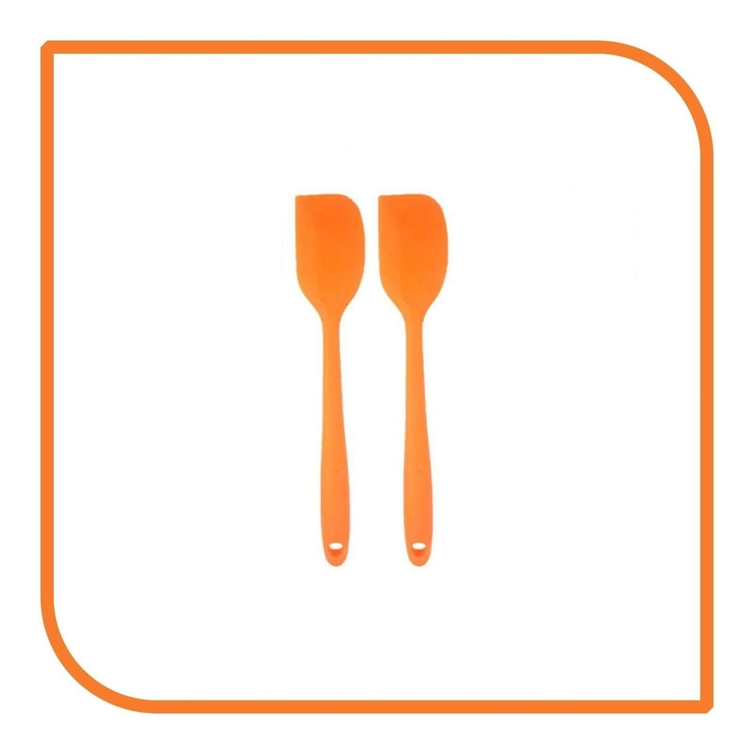 8" Orange Silicone Spatula by MyXOHome (1 2 4 or 6 Spatulas) Image 12