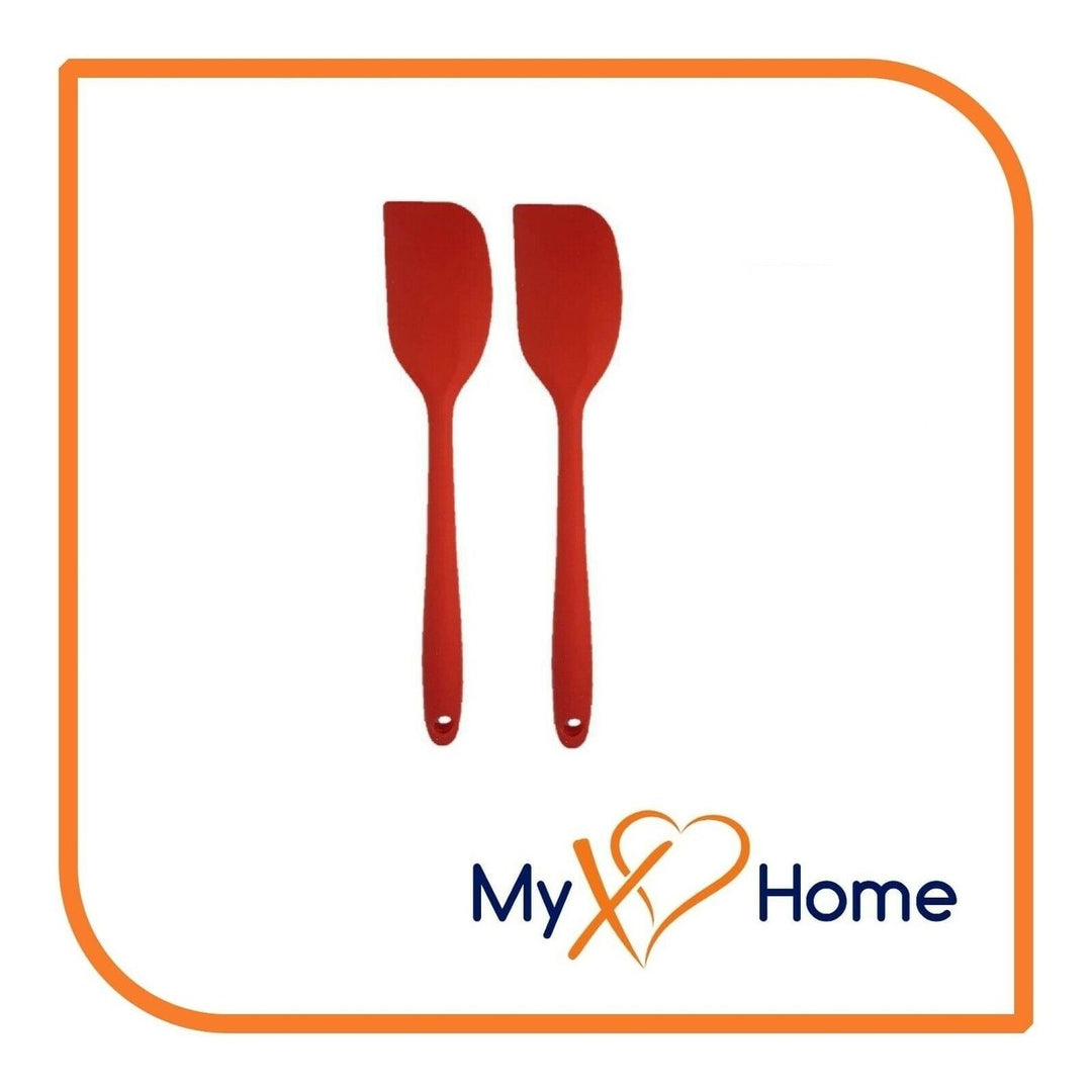 8" Red Silicone Spatula by MyXOHome (1 2 4 or 6 Spatulas) Image 3