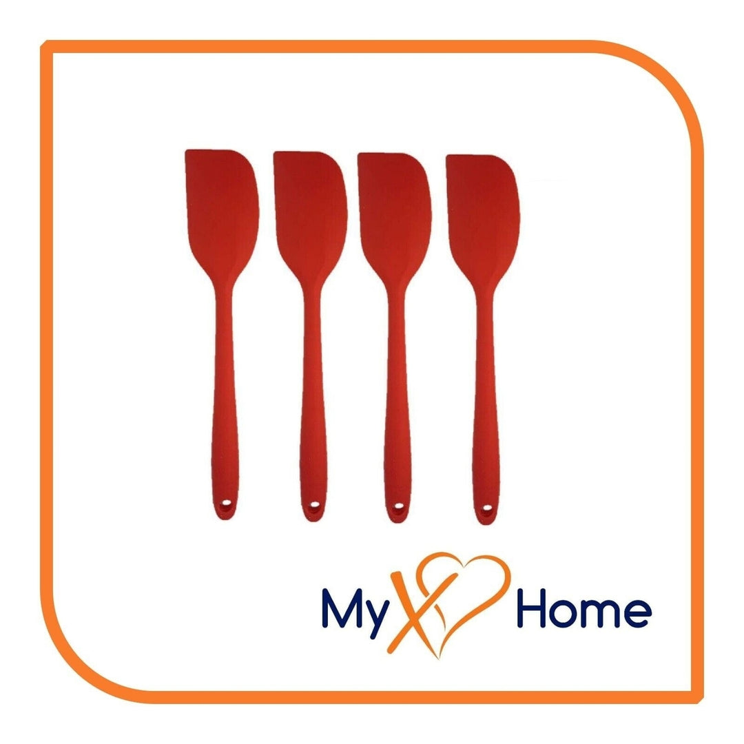 8" Red Silicone Spatula by MyXOHome (1 2 4 or 6 Spatulas) Image 4