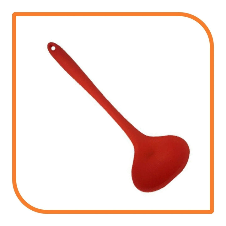 8" Red Silicone Ladle by MyXOHome (1 2 4 or 6 Ladles) Image 9