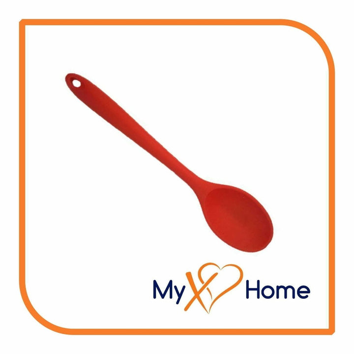 8" Red Silicone Spoon by MyXOHome (1 2 4 or 6 Spoons) Image 8