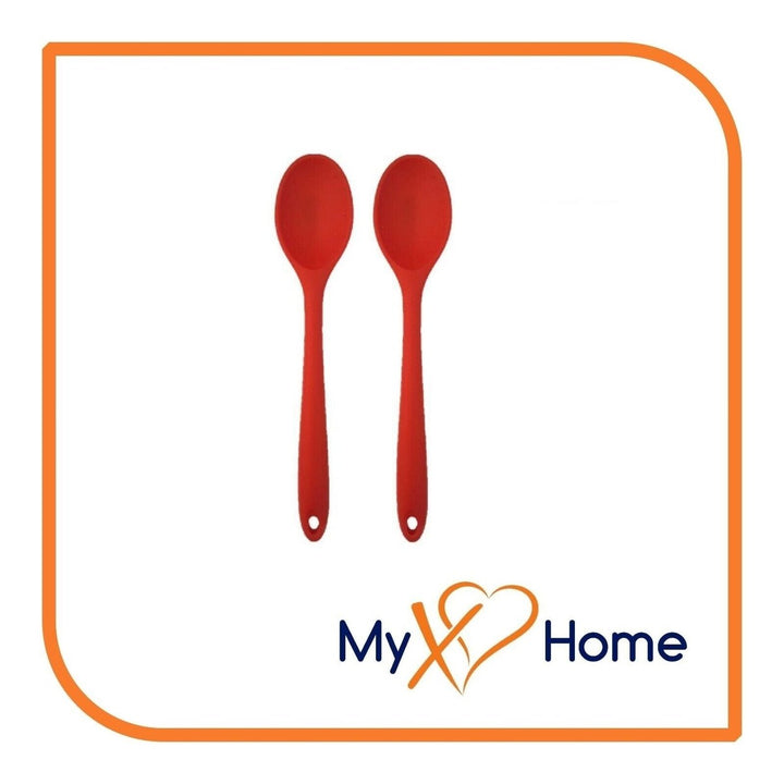 8" Red Silicone Spoon by MyXOHome (1 2 4 or 6 Spoons) Image 11