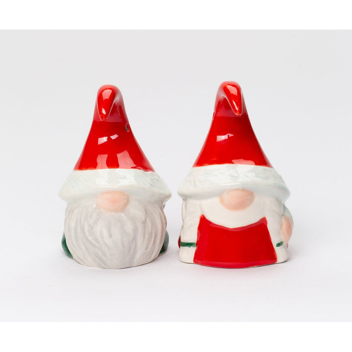 Ceramic Gnome Couple Salt and Pepper Shakers Image 3