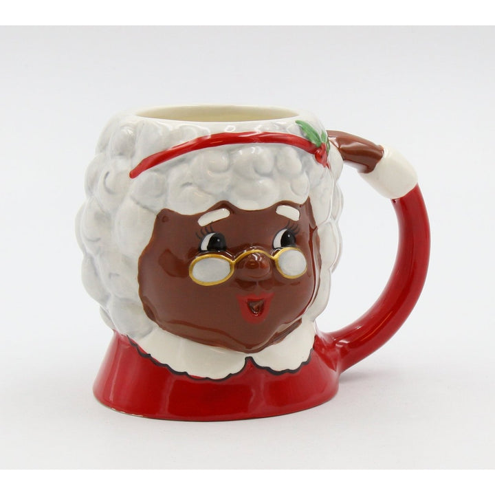 African American Mrs. Claus Ceramic Mug 14 oz Christmas Gift Mom Image 6