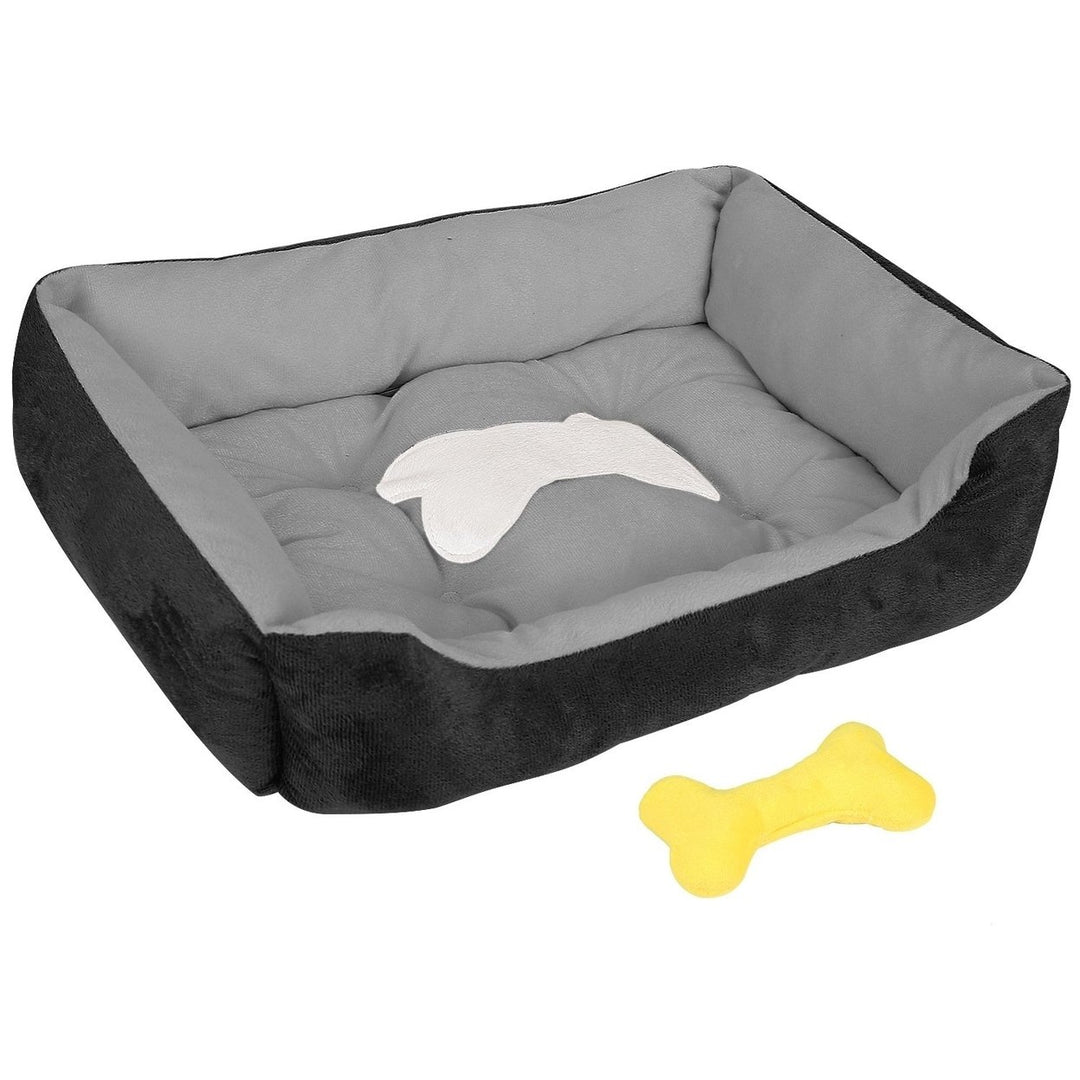 Pet Dog Bed Soft Warm Fleece Puppy Cat Bed Dog Cozy Nest Sofa Bed Cushion Mat S Size Image 10