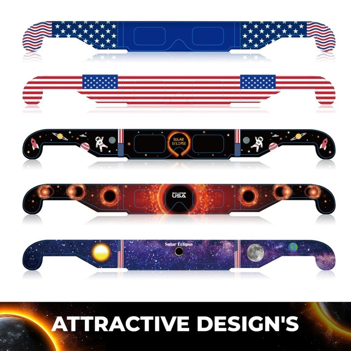 5 OR 10 Pack BRITENWAY Solar Eclipse Glasses - CE Approved and ISO Certified Safe Image 3